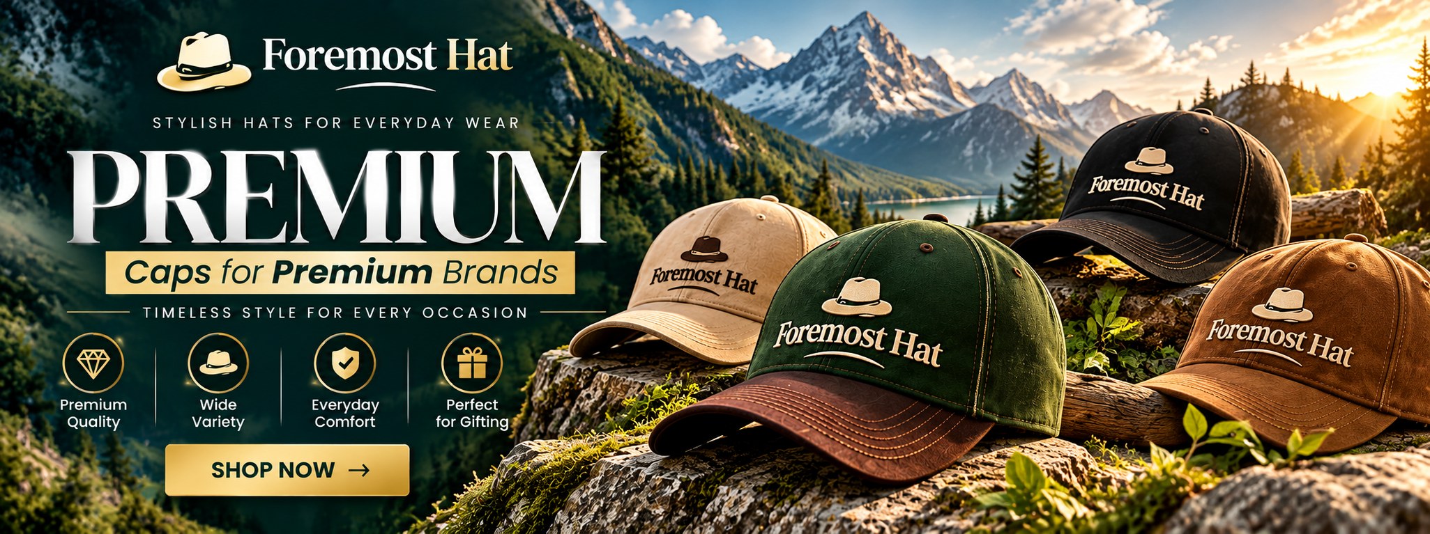 Foremost Hat premium caps and hats – stylish hats for everyday wear